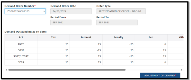 GST DRC-03A