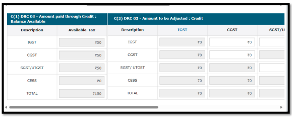 GST DRC-03A