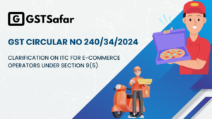 ITC availed by E-commerce Operator